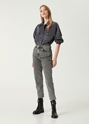 Beymen Club Dark Grey Trucker Over Shirt - 3