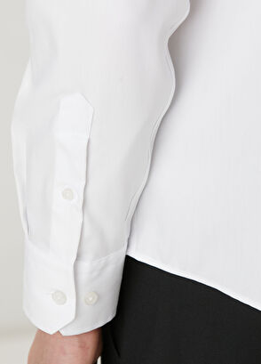 Beymen Club Comfort Fit White Classic Non-Iron Oxford Shirt - 8