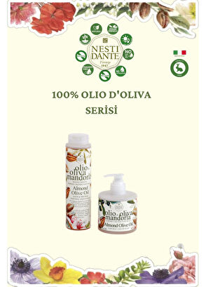 Nesti Dante Olio d'Oliva Badem ve Zeytinyağlı Arındırıcı Vegan Bakım Banyo ve Duş Jeli 300 ml - 7