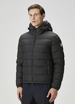 Siyah Kapüşonlu Puff Mont - Görsel 5