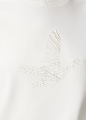 Beymen Club Kırık Beyaz Kuş Nakışlı Sweatshirt - 6