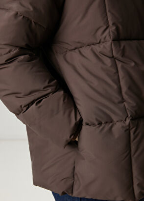 Beymen Club Açık Kahverengi Puffer Mont - 6