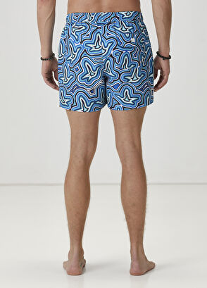 Beymen Club Navy Blue Goose Print Swimwear - 4