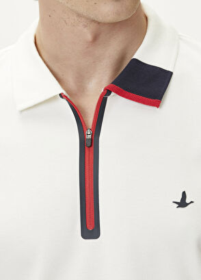 Beymen Club Beyaz Comfort Fit Polo Pike T-shirt - 8