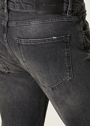 Slim Fit Dark Grey Jeans Beymen Club Slim Fit Dark Grey Jeans - 5