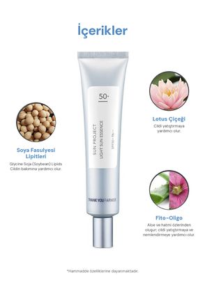 Thank You Farmer Sun Project Light Sun Essence SPF50+ PA+++ Sunscreen for Oily Combination Skin 40 ml - 7