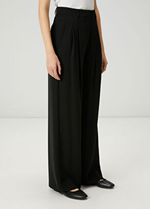 Beymen Club Black Double Pleated Palazzo Trousers - 3