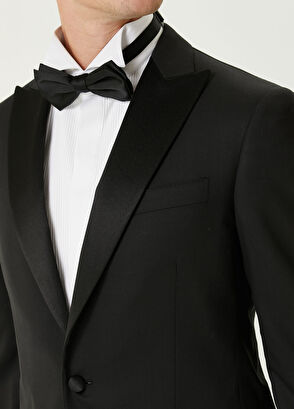 Pal Zileri Siyah Yün Smokin - 7