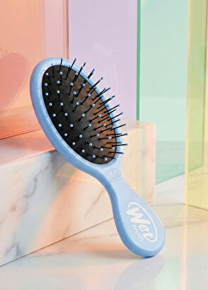 Wet Brush Mini Detangler Dolaşık Açıcı Açık Mavi Saç Fırçası  - 8