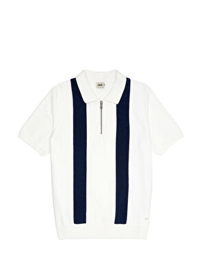 Beymen Club Beyaz Polo Yaka Havlu Dokulu Kısa Kollu Triko - 8