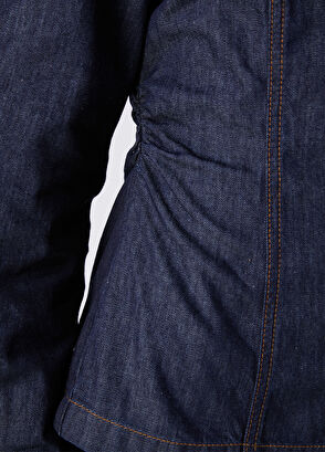 Beymen Club Lacivert Beli Büzgü Detaylı Denim Gömlek - 9