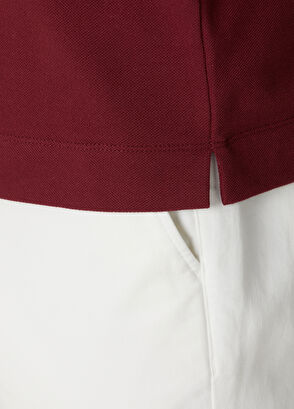 Beymen Club Vişne Comfort Fit Yaka Altı Baskılı Polo T-shirt - 9