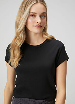 Beymen Club Siyah Basic T-shirt - 3