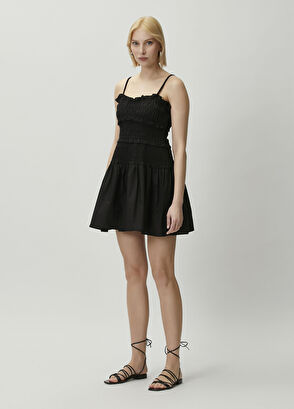 Michael Michael Kors Black Ruffled Mini Dress - 3