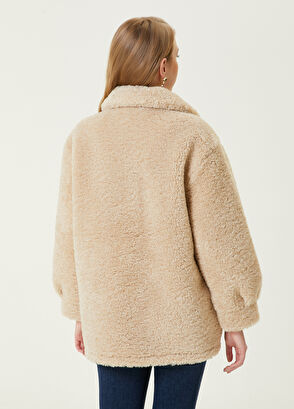 Beymen Club Bej Shearling Mont - 6
