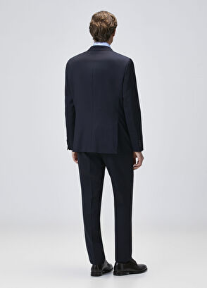 Drop 7 Lacivert Yün Takım Elbise - Görsel 7