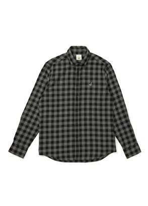 Beymen Club Comfort Fit Antrasit Ekoseli Flanel Gömlek - 8