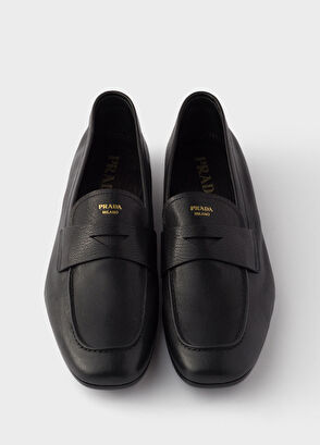 Prada Black Leather Men's Loafers - 3