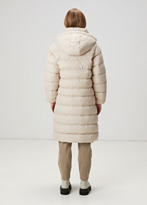 Beymen Club Vizon Kapüşonlu Uzun Mont - 5