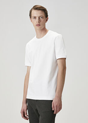 Beymen Club Off-White Logo Printed T-Shirt - 4