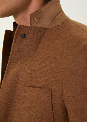 Beymen Club Taba Kalın Flanel Yün Ceket - 7