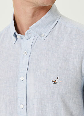 Beymen Club Slim Fit Mavi Gömlek - 6