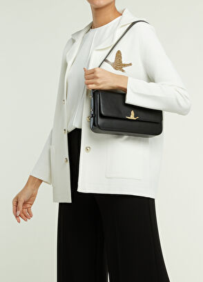 Beymen Club Milano Black Women's Leather Shoulder Bag - 3