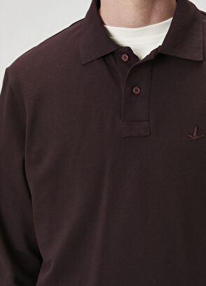 Beymen Club Comfort Fit Plum Polo Neck Sweatshirt - 6