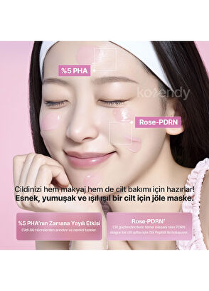 Mamonde Flora Glow Rose Sleeping Mask Pürüzsüzlük Koruyucu ve Parlatıcı Jel Uyku Maskesi 80 ml - 7