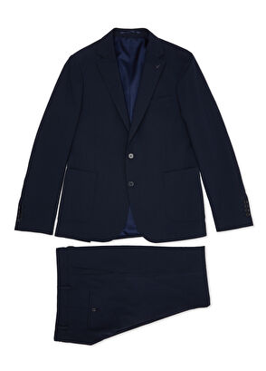 Beymen Club Drop 6 Lacivert Gofre Dokulu Takım Elbise - 10