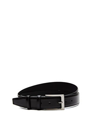 Beymen Club Black Men's Leather Belt Wallet Set - 8