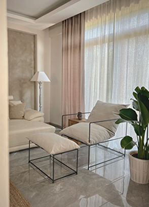 Foqlio Minimal Linen Armchair - 5