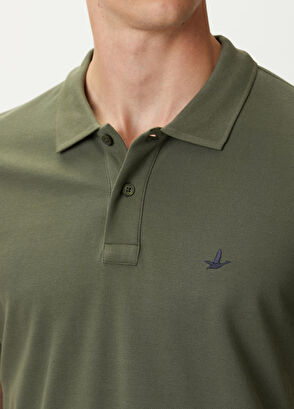 Beymen Club Haki Polo Yaka Düğmeli T-shirt - 5