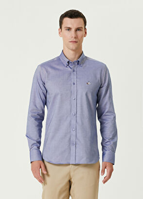 Beymen Club Slim Fit Koyu Mavi Gömlek - 3