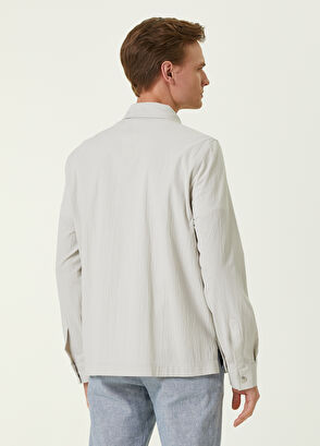 Beymen Club Taş İri Gofre Dokulu Dış Gömlek - 4