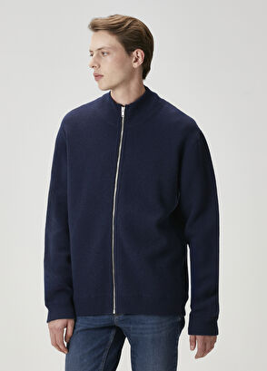 Beymen Club Lacivert Gri Çift Taraflı Triko Hırka - 5