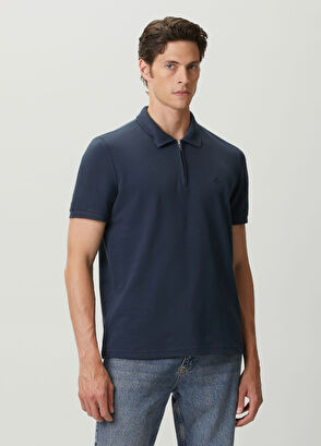 Beymen Club Navy Blue Zippered Polo Shirt - 3
