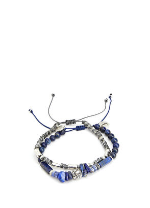 Beymen Club Blue 2-Stone Men's Bracelet - 4