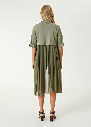 Beymen Club Haki Arkası Şifon Garnili Hırka - 5