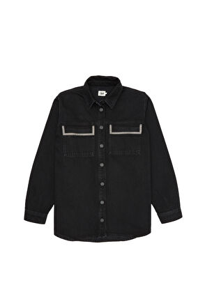 Beymen Club Black Stone Detailed Jean Shirt - 6