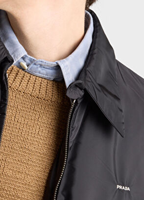 Prada Black Re-Nylon Men's Zippered Jacket - 5