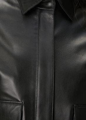 Beymen Club Black Leather Jacket - 8