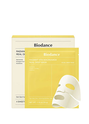 Biodance Radiant Vita Niacinamide Real Deep Mask 4pcs - 5
