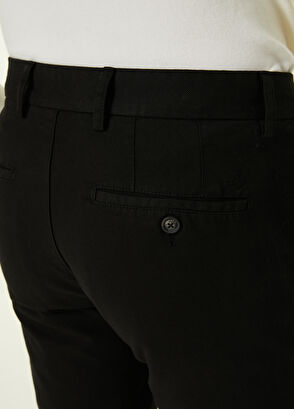 Beymen Club Slim Fit Black Panama Chino Pants - 5