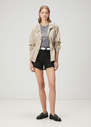 Beymen Club Bej Kapüşonlu Mont - 3