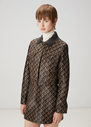 Beymen Club Dark Brown Double-Breasted Leather Jacket - 4