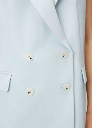 Beymen Club Mavi Kruvaze Yelek - 6