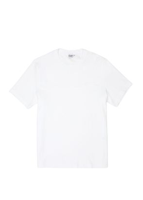 Beymen Club Relaxed Fit Off White Ribbed T-Shirt - 6