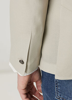 Beymen Club Stone Fine Wool Crepe Blazer - 8