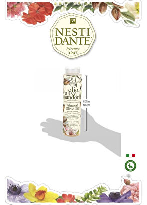 Nesti Dante Olio d'Oliva Badem ve Zeytinyağlı Arındırıcı Vegan Bakım Banyo ve Duş Jeli 300 ml - 6